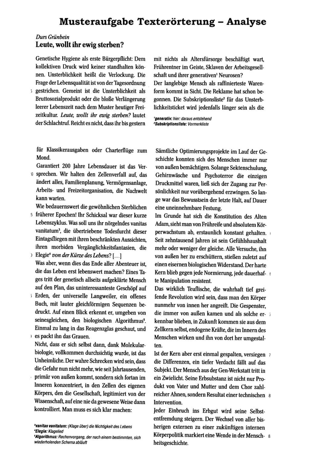 <p><strong>Baden-Württemberg Abi 2021</strong></p>
<h3>Aufgabe 3, Variante B:</h3>
<p><strong>Analyse und Erörterung eines Pragmatischen Te