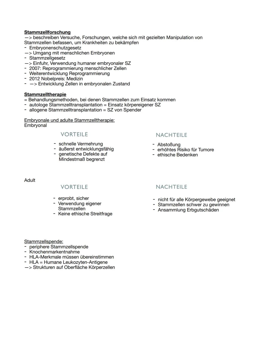Xenia
12.1 Biologie
# Stammzellen und Stammzellforschung
## Definition und Besonderheiten
Als Stammzellen bezeichnet man Zellen, die keine o