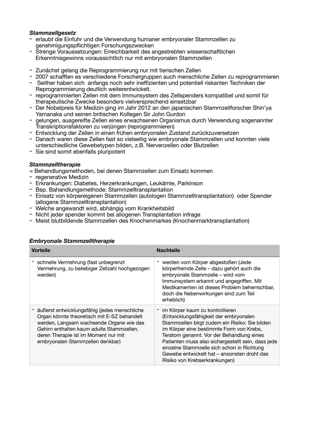 Xenia
12.1 Biologie
# Stammzellen und Stammzellforschung
## Definition und Besonderheiten
Als Stammzellen bezeichnet man Zellen, die keine o