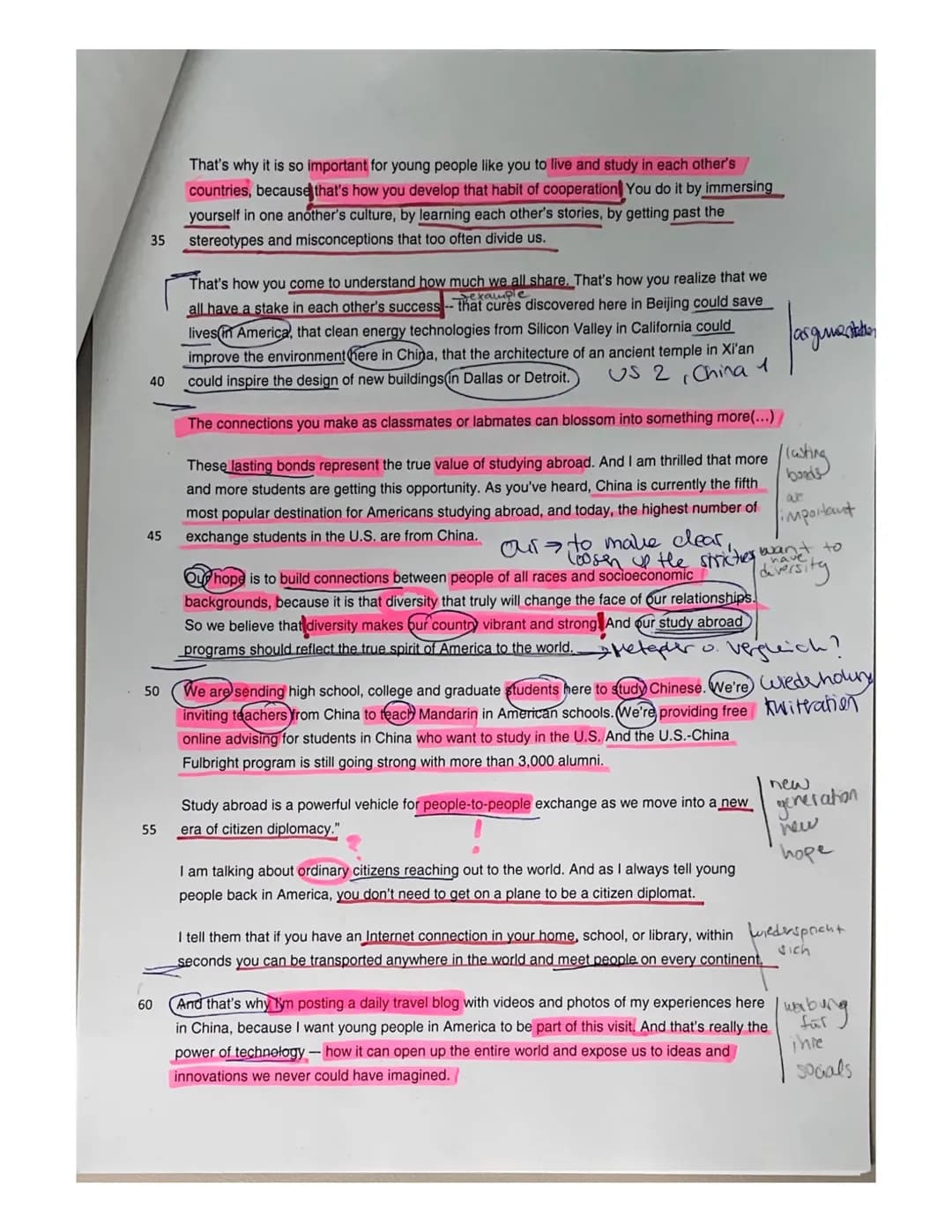 danken fürs
beilegen
Michelle Kaminski
rhetorical and Stylistic devices
LK Englisch 13 MÖLL
Vorabiturklausur: Studying and working abroa