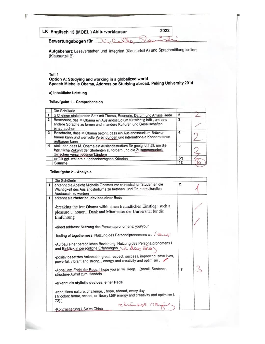 danken fürs
beilegen
Michelle Kaminski
rhetorical and Stylistic devices
LK Englisch 13 MÖLL
Vorabiturklausur: Studying and working abroa