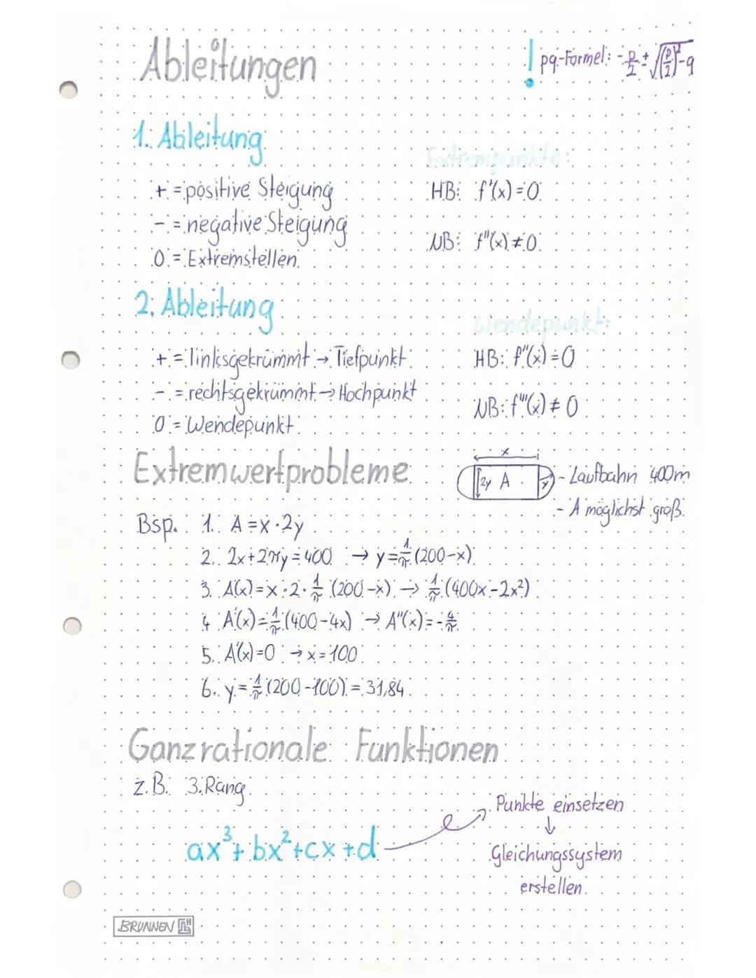 # Analysis
## Mittlere Änderungsrate
$\frac{f(x+h) - f(x)}{h}$ bzw. $\frac{y_2 - y_1}{x_2 - x_1}$ es handelt sich um eine Sekante
## Mome