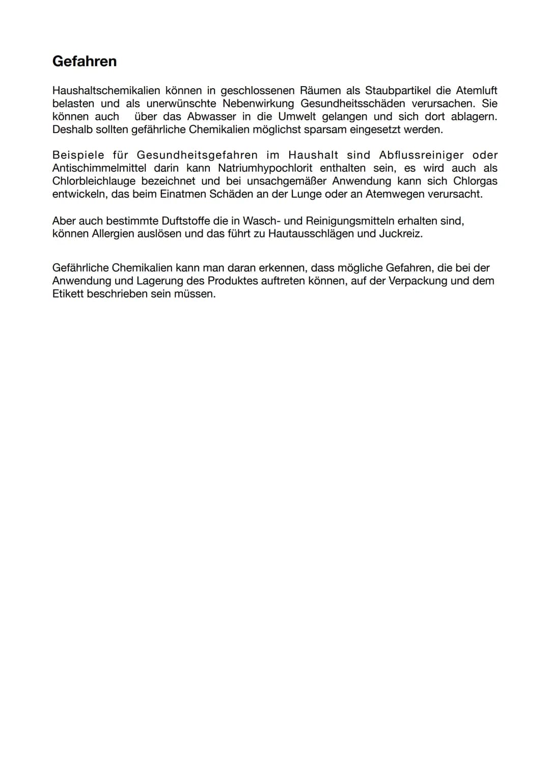 # Handout
## In Lebensmittel
Im Supermarkt findet man fast keine Lebensmittel mehr, die keine Zusatzstoffe enthalten. Chemische Stoffe spi