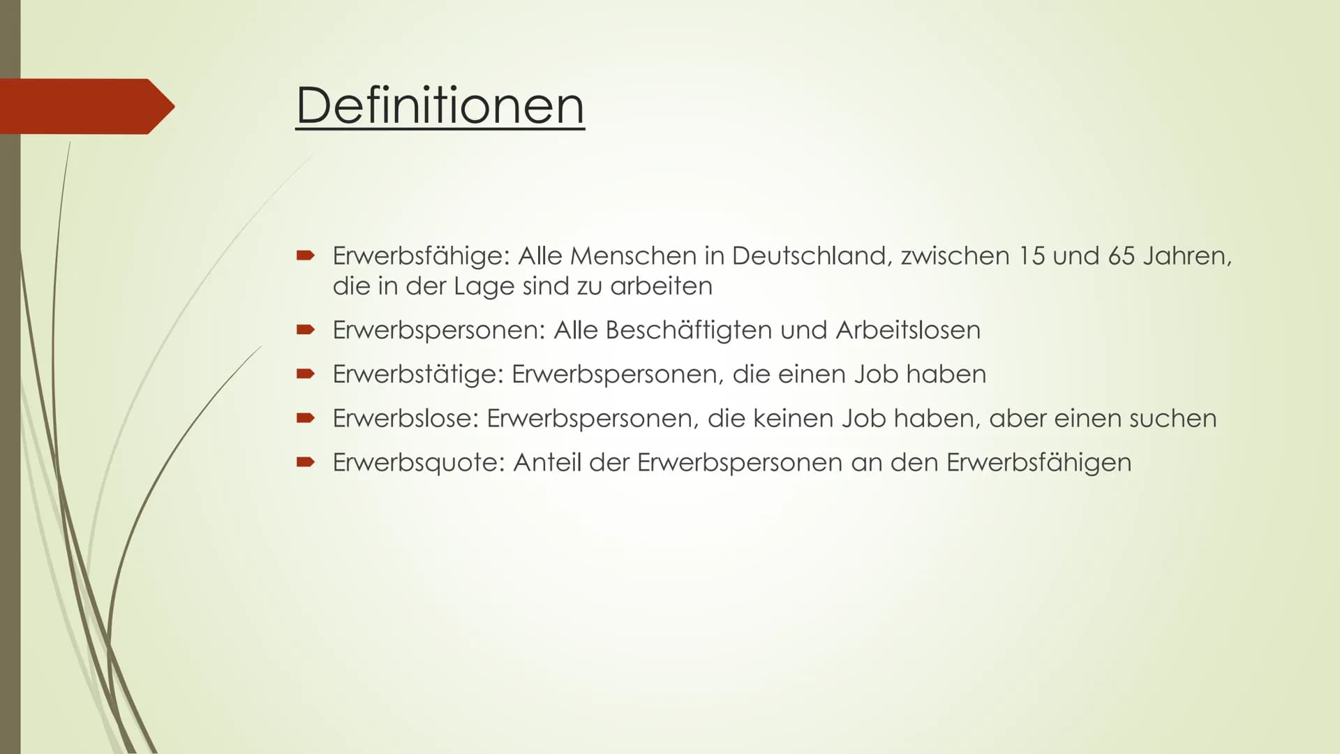 Ziele der Wirtschaftspolitik konkret:
Vollbeschäftigung # Gliederung
1. Messung der Arbeitslosigkeit
2. Folgen und Arten der Arbeitslosigk