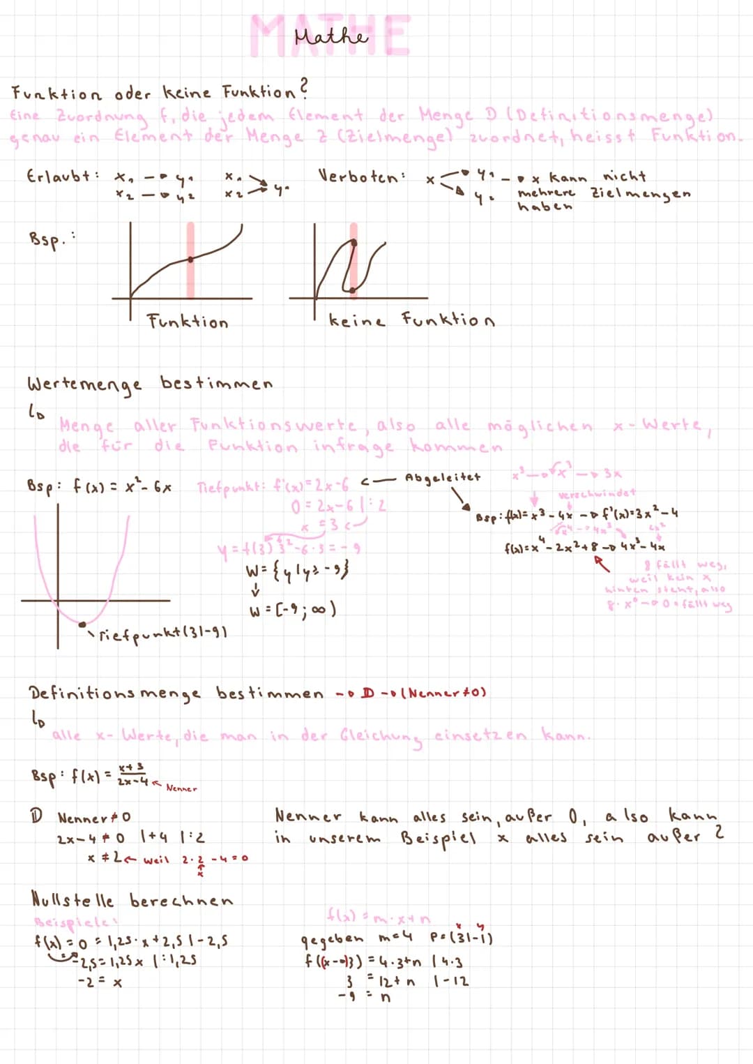 # Mathe E
## Lineare Funktion
### graphisch
### rechnerisch
Steigungsdreieck
$f(x) = 1,5x + 2,5$ (y-Achsenabschnitt)
Steigung
$P(x_1, y_1)$