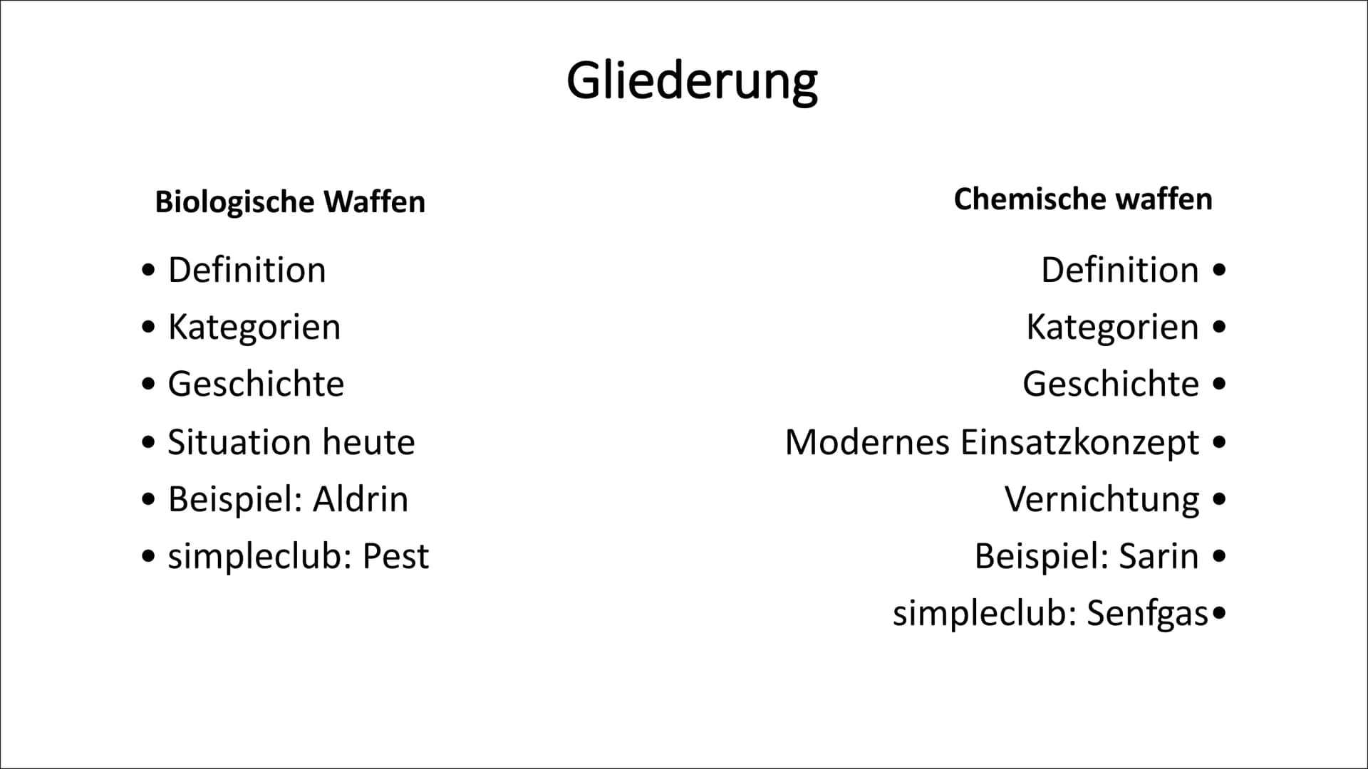 Biologische & Chemische Waffen
LOOK AT ME!
I CAN JUGGLE! # Gliederung
Biologische Waffen
Chemische waffen # Gliederung
## Biologische Wa