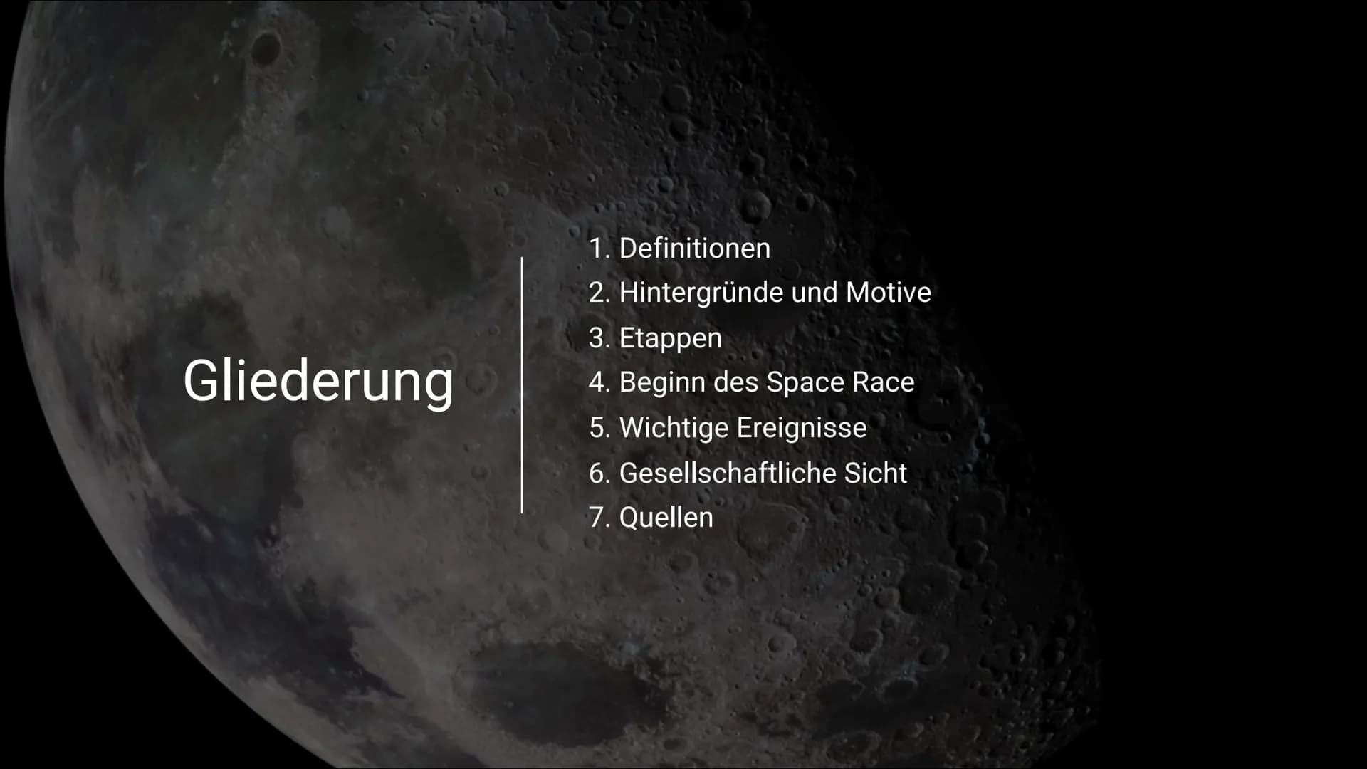# Handout Space Race
## Definition:
"Wettbewerb des 20. Jahrhunderts zwischen zwei Rivalen des Kalten Krieges, den Vereinigten Staaten und