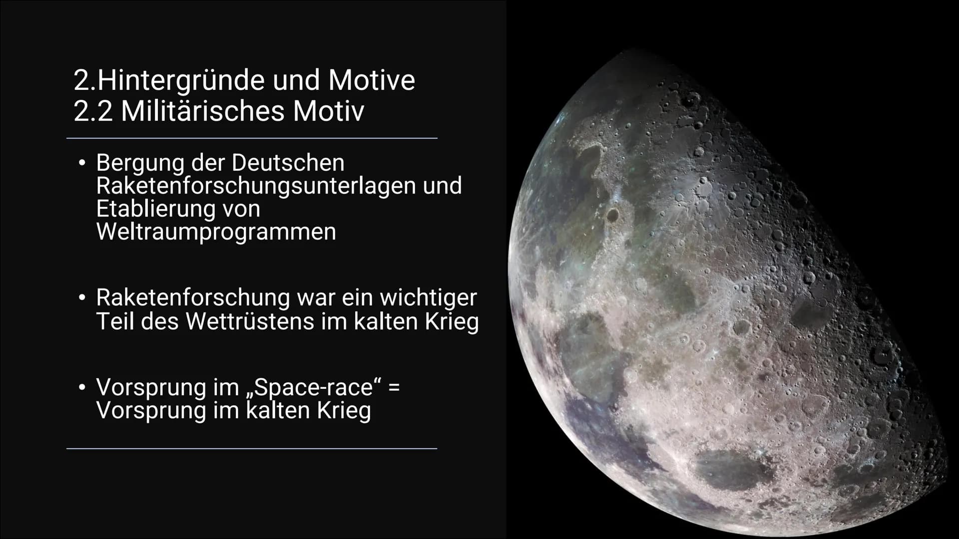 # Handout Space Race
## Definition:
"Wettbewerb des 20. Jahrhunderts zwischen zwei Rivalen des Kalten Krieges, den Vereinigten Staaten und