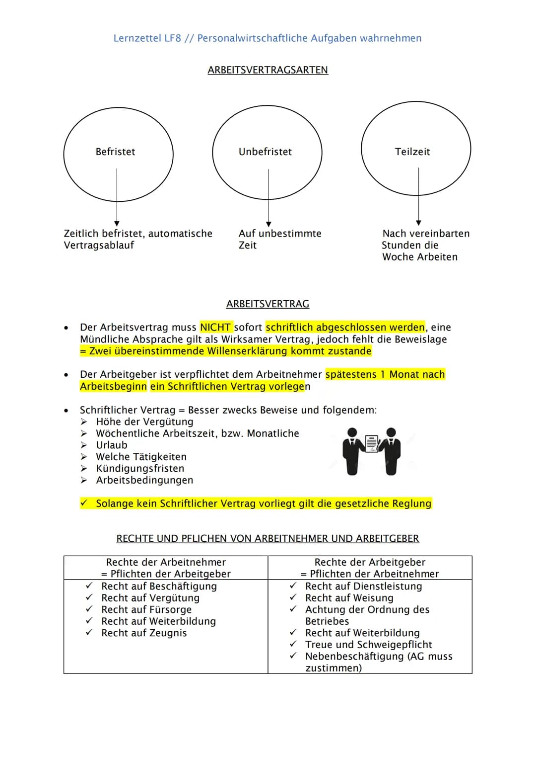 # Lernzettel LF8 // Personalwirtschaftliche Aufgaben wahrnehmen
## BETRIEBSRAT
### Aufgaben des Personalbereiches
Personalbedarf planen
Pers