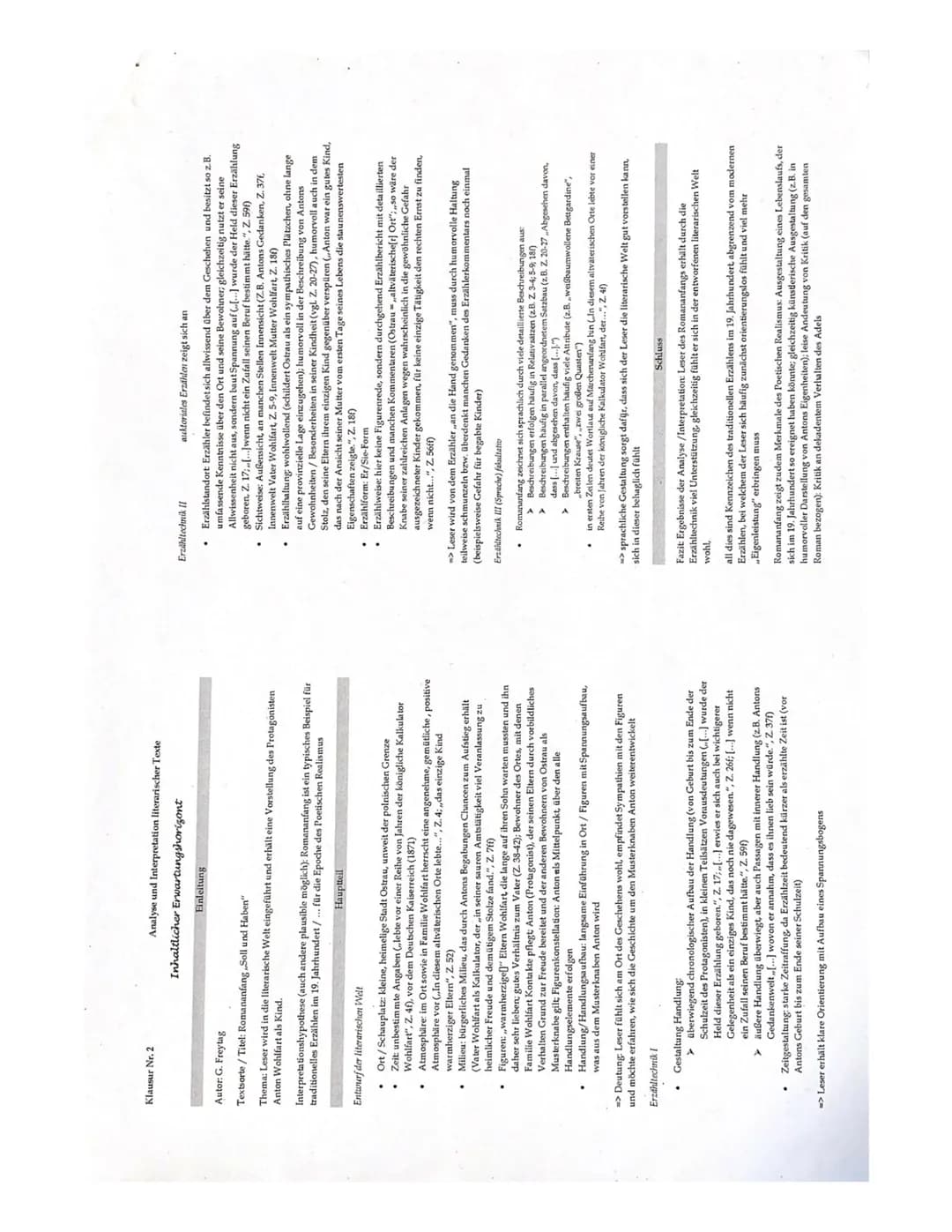 # Klausur Nr.2
Rahmenthema: Literatur und Sprache um 1900-neue Ausdrucksformen der
Epik
Analyse und Interpretation literarischer Texte
## A