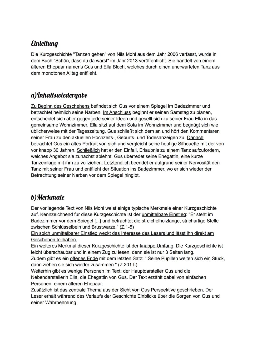 # Nils Mohl: Tanzen gehen (2006)
Er steht im Badezimmer vor dem Spiegel, öff- sich stumm und wie immer ratlos, was seine Frau an dieser Art