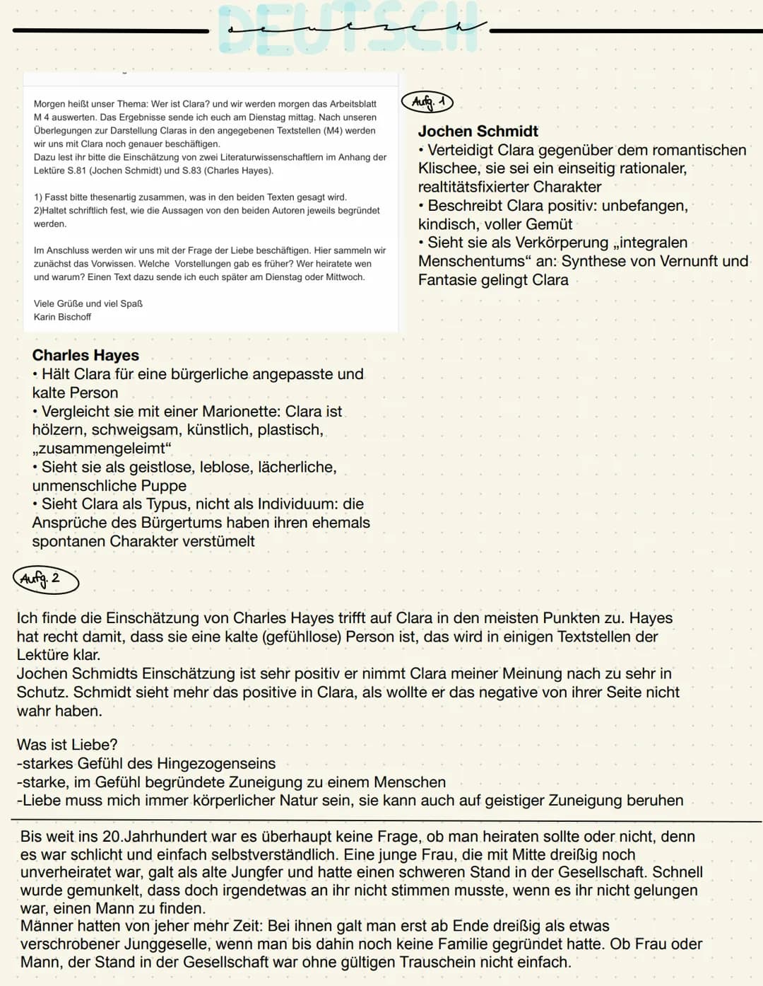 sentreh
22.10:20
Wie reagiert Nathanael?
Nathanael fühlt sich unverstanden, wirft ihr mangelndes Einfühlungsvermögen vor,
sie versteht se