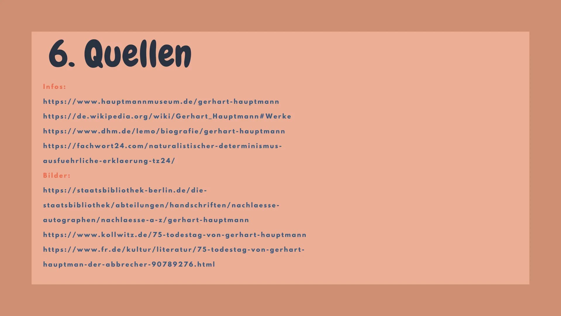 Gerhart
Hauptmann
VORTRAG VON JOHANNA KRAUSE Inhalt
1. ALLGEMEINES
2. KINDHEIT UND BILDUNG
3. WEG ZUM ERFOLG
4. GESELLSCHAFTSKRITIKER
5. AN