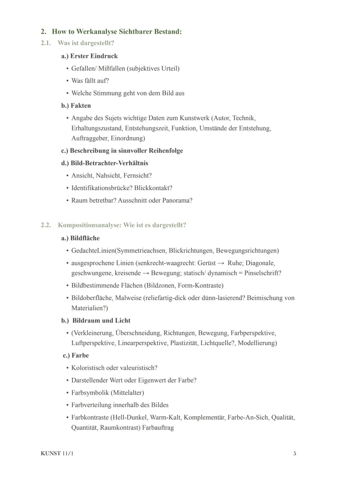 @diedamitlernzetteln
# Kunst Klausur 11/1
1. Fachbegriffe 2
2. How to Werkanalyse Sichtbarer Bestand: 5
2.1. Was ist dargestellt? 5