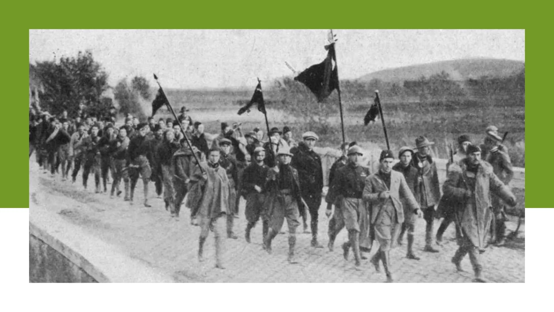 # Faschismus in Italien
Ein Vortrag von Thekla Moseliani und Simon Hartwich
## 1. Definition
- politische Bewegung unter Führung von Benito