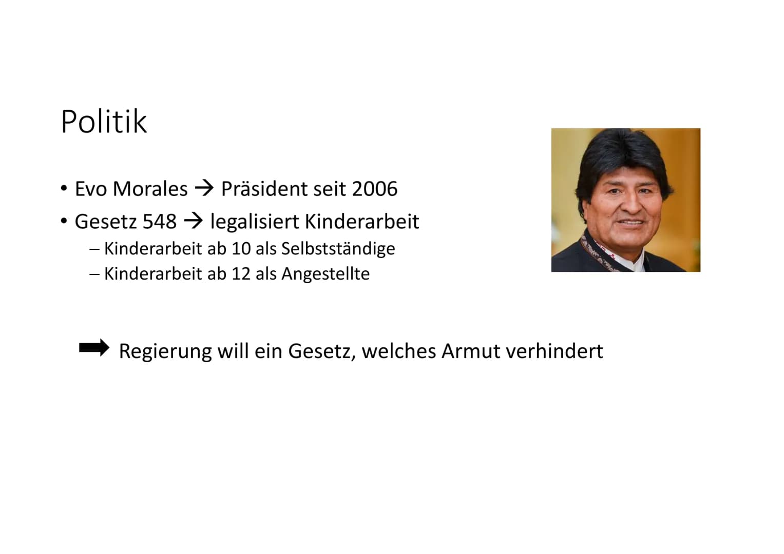 GFS „Kinderarbeit in Bolivien“ Gemeinschaftskunde, 28.06.2018
# Kinderarbeit in Bolivien
## Definition von Kinderarbeit
* Körperlichen un