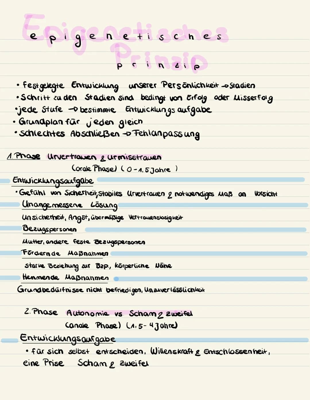 # Phasen
- nach Freud -
1. Orale Phase (ab 1. Lebensjahr)
erogene Zonen
Mundschleimhäute (berühren, saugen etc.)
Entwicklungsaufgaben
- ers