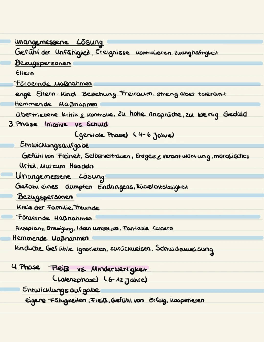 # Phasen
- nach Freud -
1. Orale Phase (ab 1. Lebensjahr)
erogene Zonen
Mundschleimhäute (berühren, saugen etc.)
Entwicklungsaufgaben
- ers