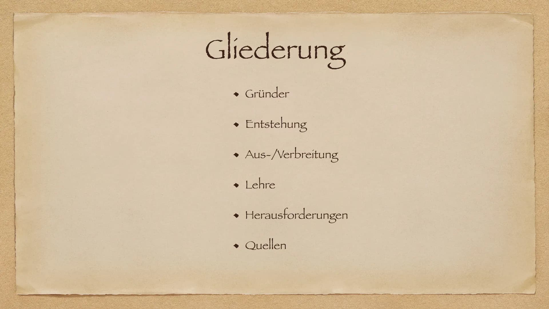 Das Judentum
von — & Sophie # Gliederung
* Gründer
* Entstehung
* Aus-/Verbreitung
* Lehre
* Herausforderungen
* Quellen Gründer
Abraham #