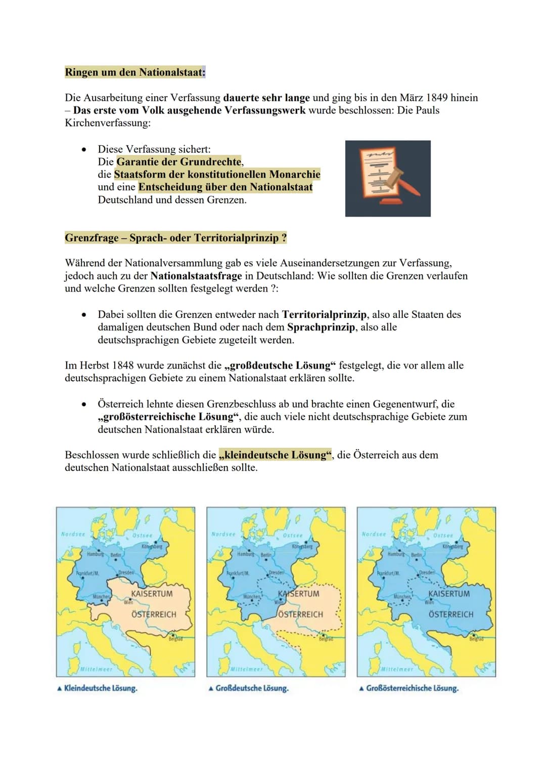 <h2>Restauration:</h2>
<p>Der Weg zum deutschen Nationalstaat</p>
<p>Europäische Herrscher mussten nach dem Sieg über Napoleon die Verhältn