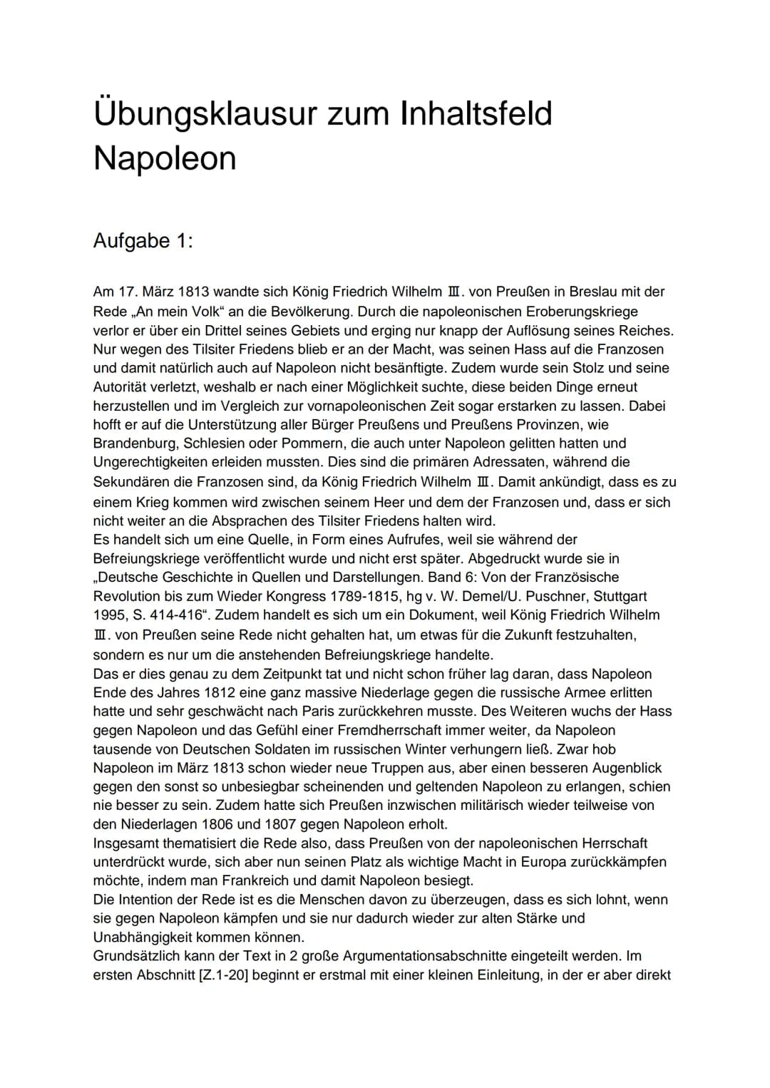 Dr. Taube–Geschichte Qualifikationsphase
Inhaltsfeld: Die Deutsche Frage im 19. Jahrhundert (IF 6.1)
# Übungsklausur zum Inhaltsfeld 6.1
N