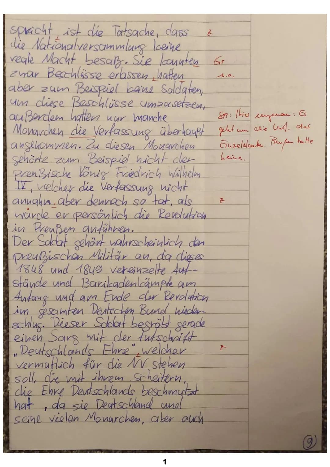 2
spricht, ist die Tatsache, dass
die Nationalversammlung loeine
reale Macht besar. Sie konnten Gr
zwar Beschlässe erlassen, hatten
aber zum