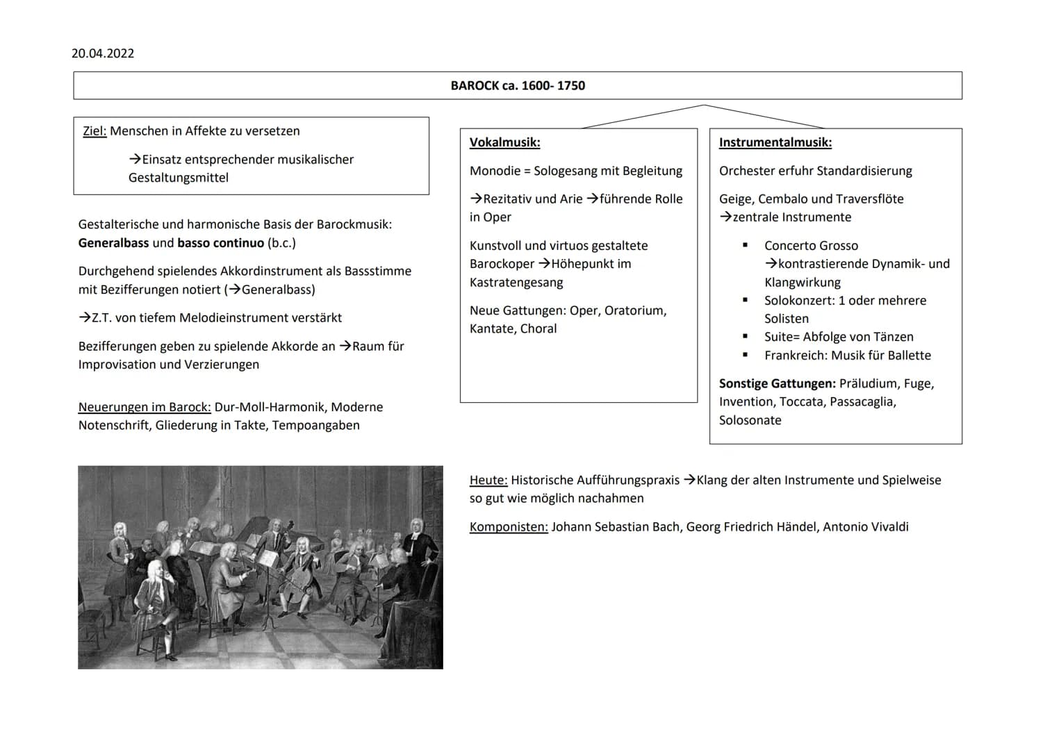 28.04.2022
# KLASSIK (ca.1750-1820)
Stilwandel (keine strenge Kontrapunktik mehr,
wie im Barock)
* Klarheit, Überschaubarkeit, Einfachhei