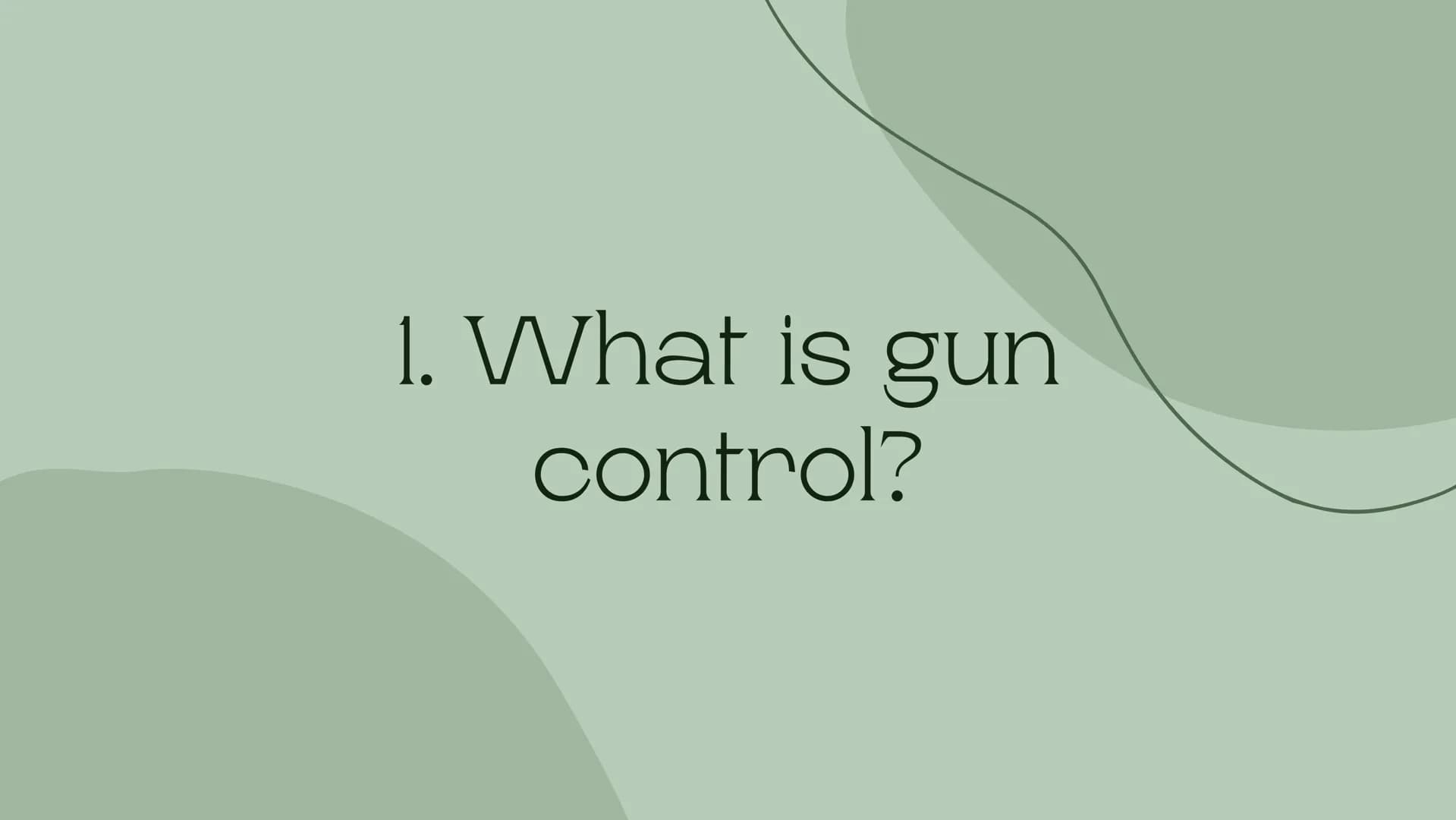 # Gun control
in the US by Michelle Wornat
= the regulation of the sale and use of firearms through laws and policies
### Who can buy fire