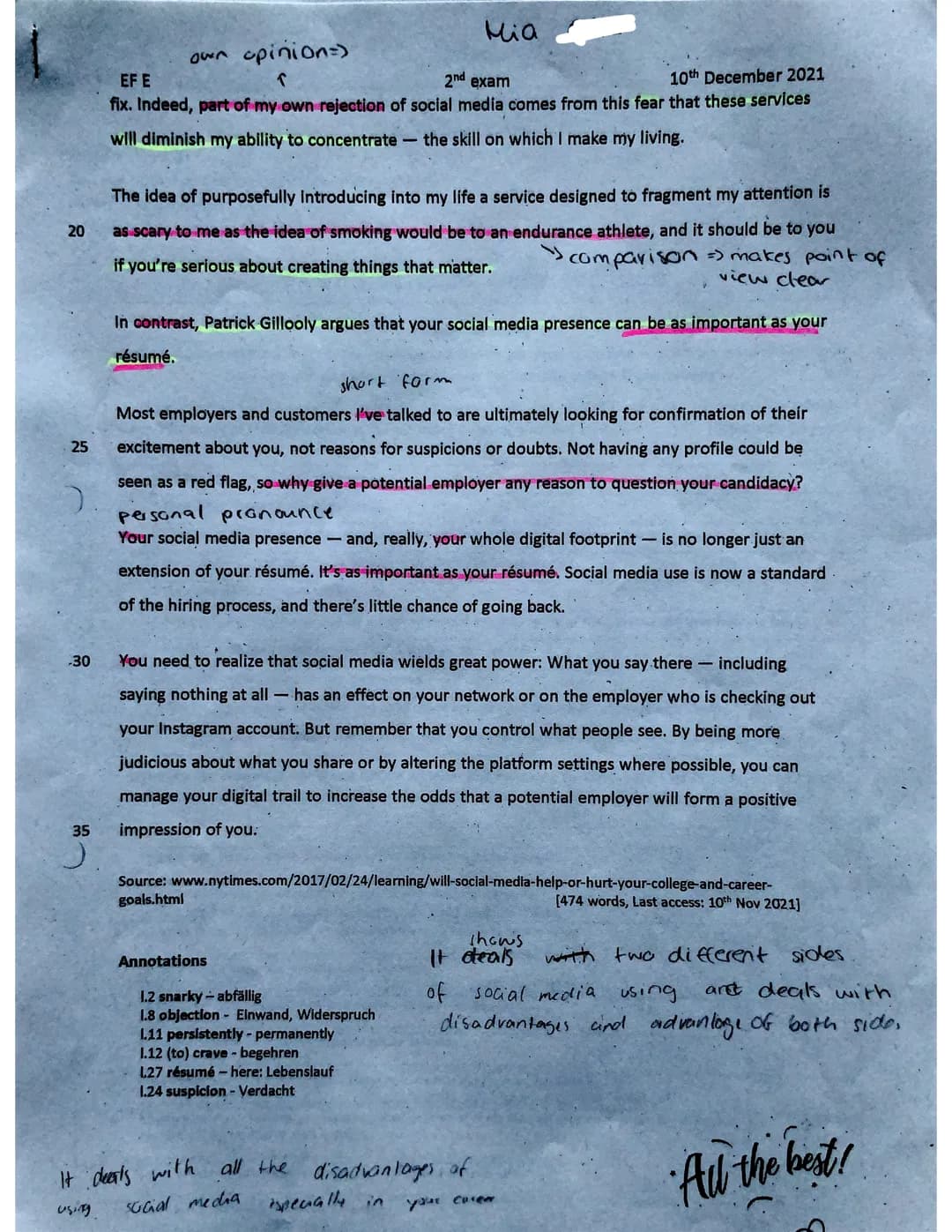 summary/Coment – Seite 9