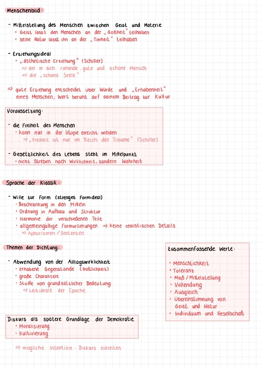 # Lernzettel: Gedicht analyse Weimarer Klassik
## Analyse und Interpretation:
- Einleitung:
- Aufhänger
- Autor
- Titel
Entstehungszei