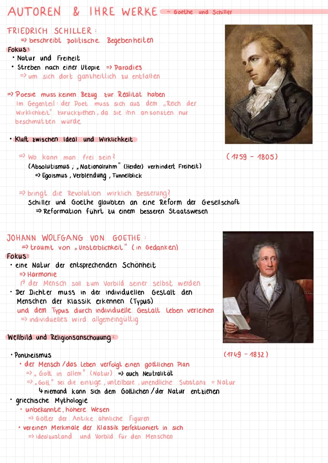 # Lernzettel: Gedicht analyse Weimarer Klassik
## Analyse und Interpretation:
- Einleitung:
- Aufhänger
- Autor
- Titel
Entstehungszei