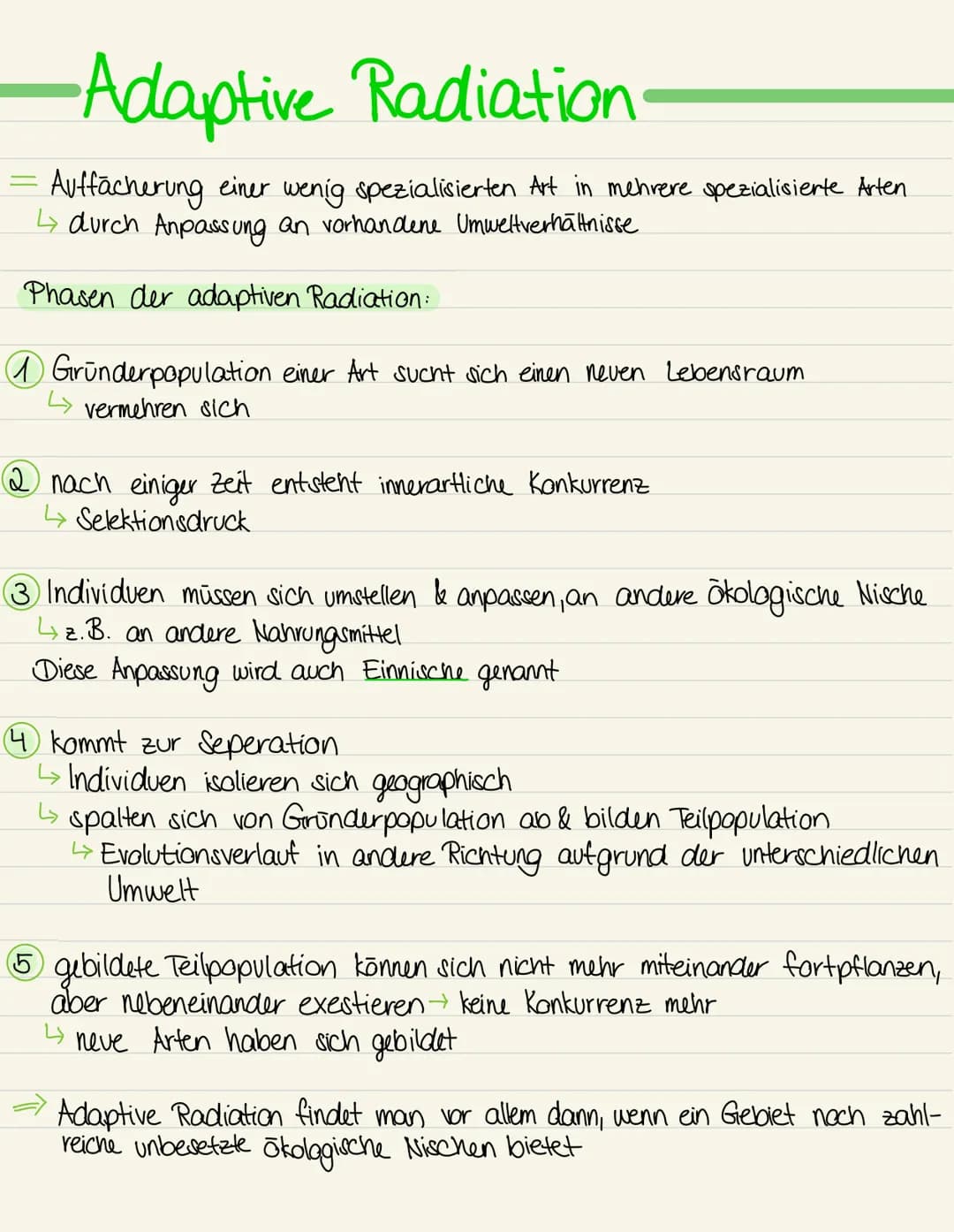 # Koevolution
- Selektionsdruck von einer auf eine andere Art
- gegenseitige Anpassung zweier Arten, deren Lebensweisen stark voneinander ab