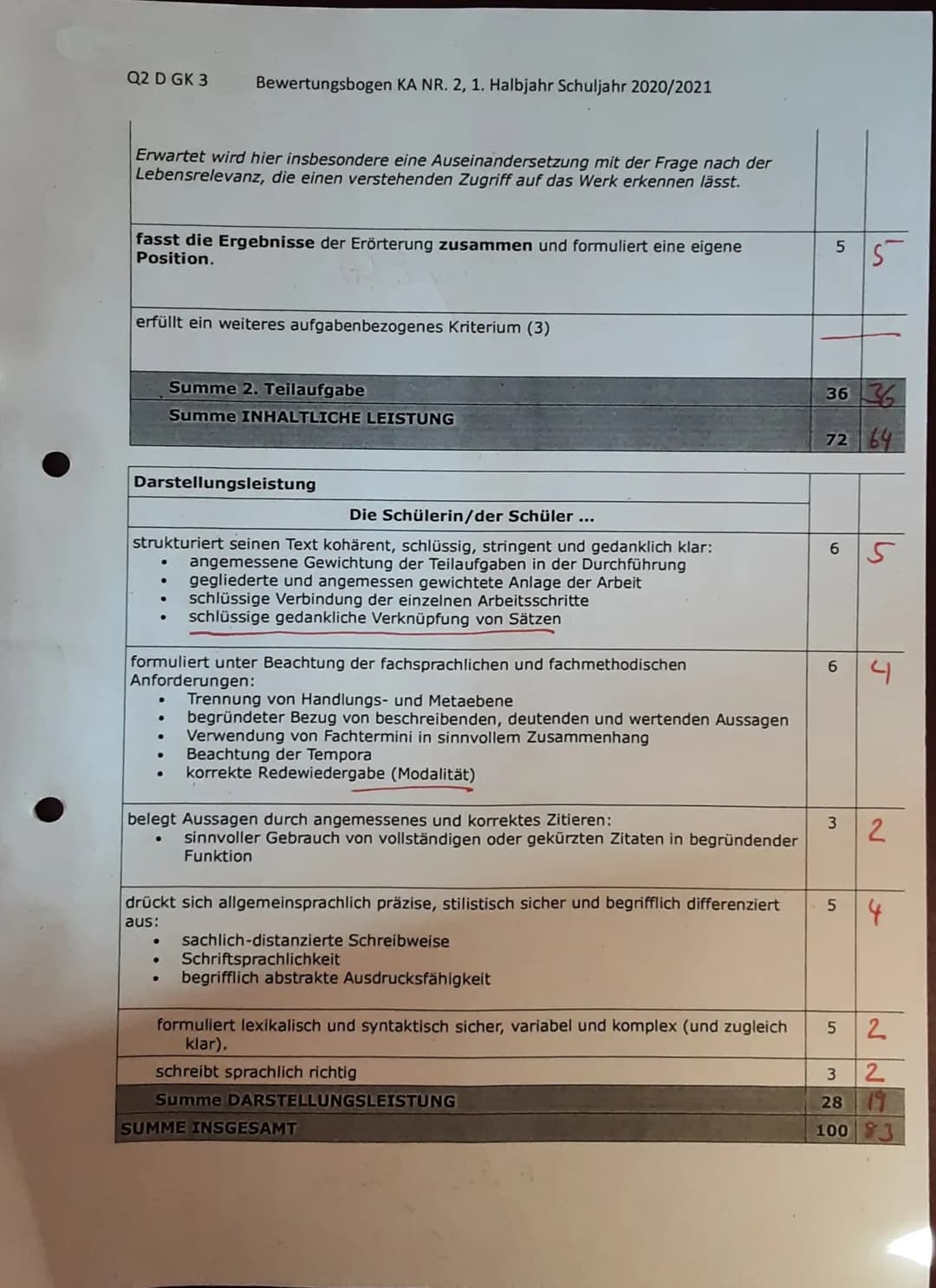Kübra
2) Im ersten Teil der Arbeit
hat sich herausgestellt, dass
Grünwall die These vertritt, dass
heutzutage ein junger Mensch
mit clen so