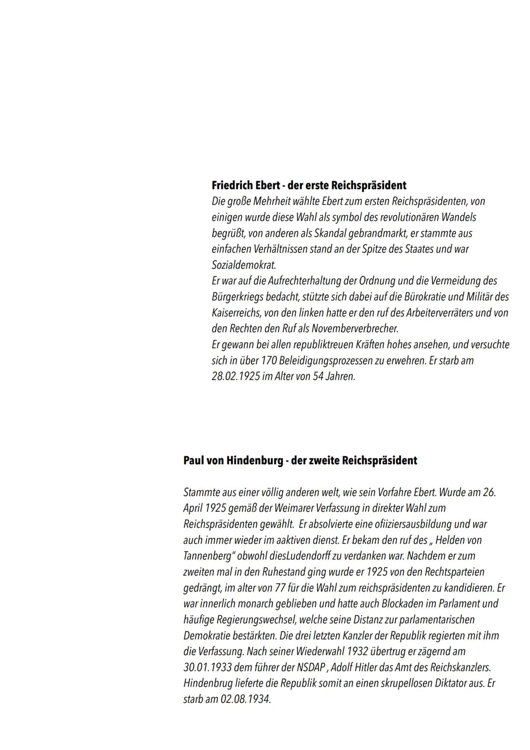 # Zusammenfassung wichtiger Punkte / Begriffe der Seiten 190-169
## Die Revolution 1918/19: Eine verratene Revolution ?
Um die Gründe der s