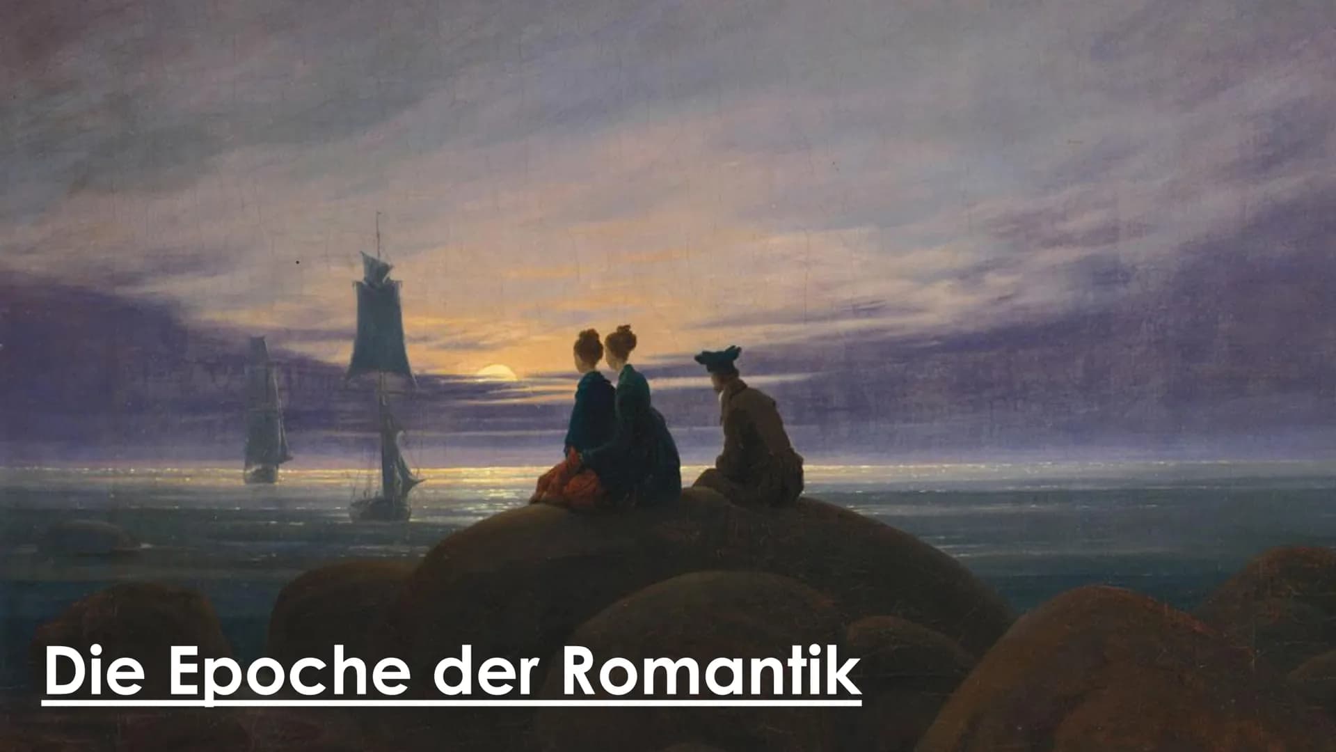 # Handout
17.09.2021
## Romantik
### Zeitliche Einordnung:
von 1780 bis 1850 (zwischen Aufklärung/ Klassizismus und Realismus)
→ Bezug zum