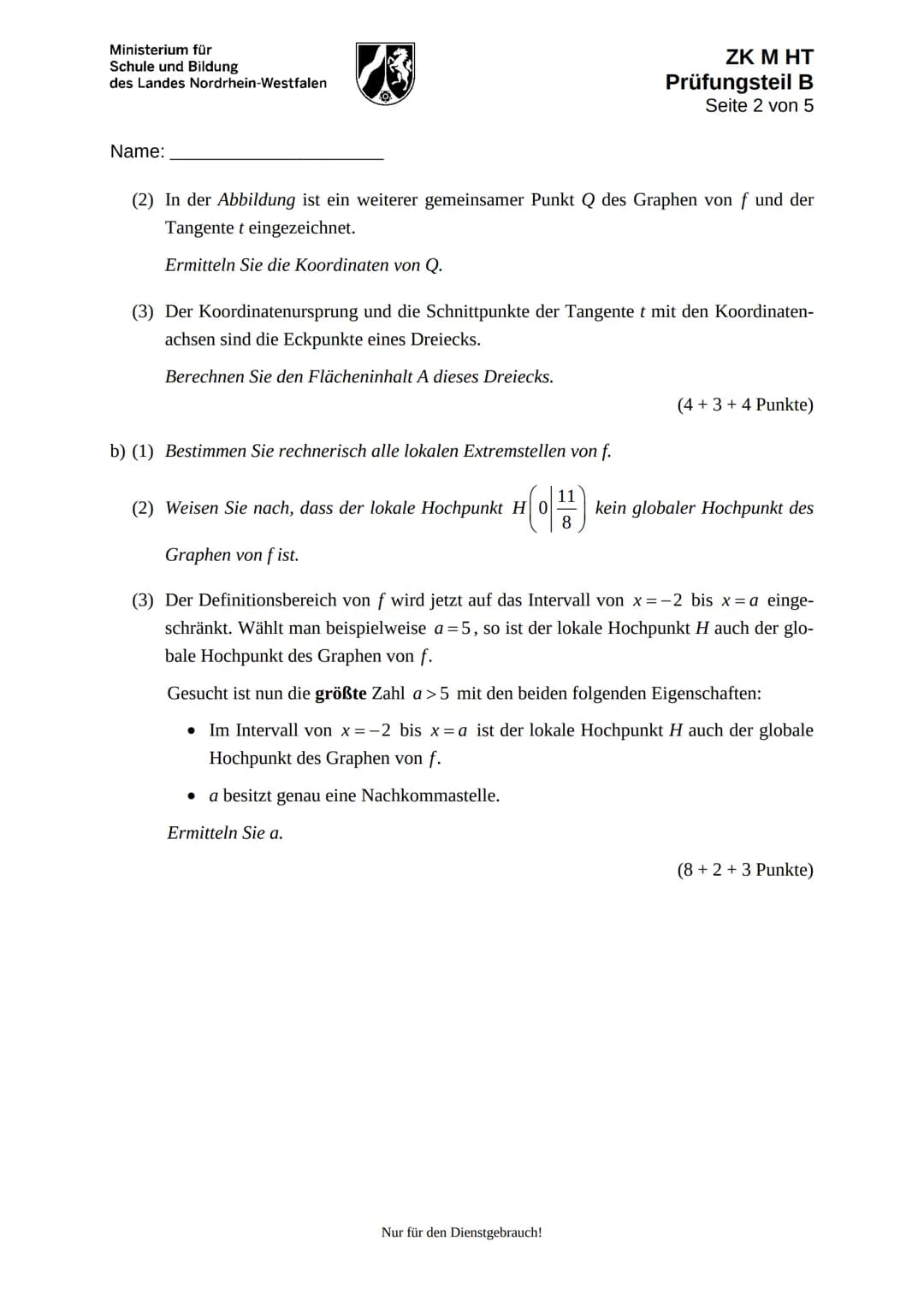 Ministerium für
Schule und Bildung
des Landes Nordrhein-Westfalen
ZK M HT
Seite 2 von 13
## 4. Bezüge zum Kernlehrplan und zu den Vorgaben