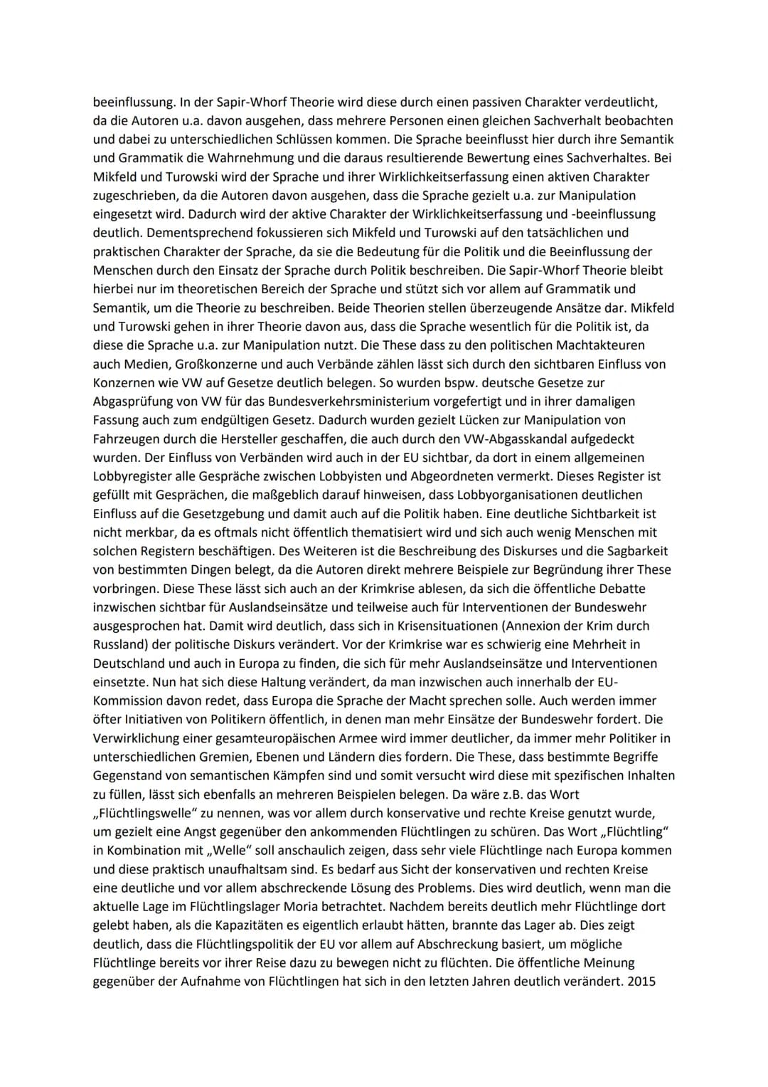 Mikfeld/Turowski: Sprache. Macht. Denken
Lösungen Ergänzungen
Aufgabe 1
Einleitung, die zentrale Angaben aufnimmt: Autoren, Titel, Textsorte