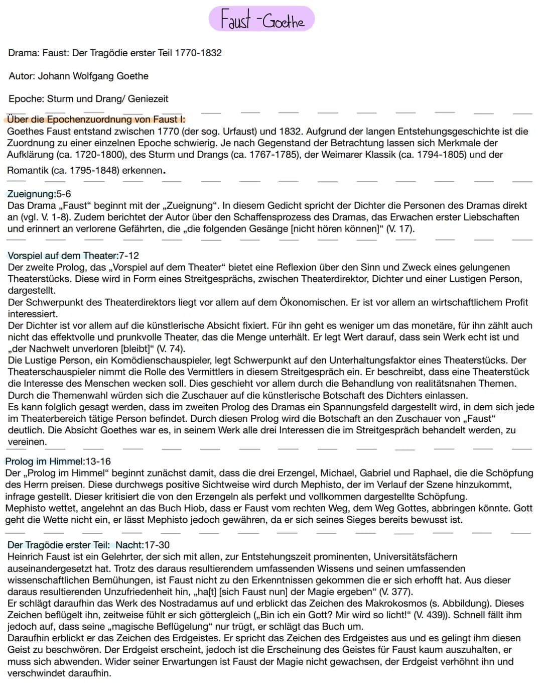 # Faust - Goethe
Von der Stimme Fausts angelockt, klopft Wagner, der Gehilfe Fausts, an die Türe. Er hält den vermeintlichen Vortrags Fausts