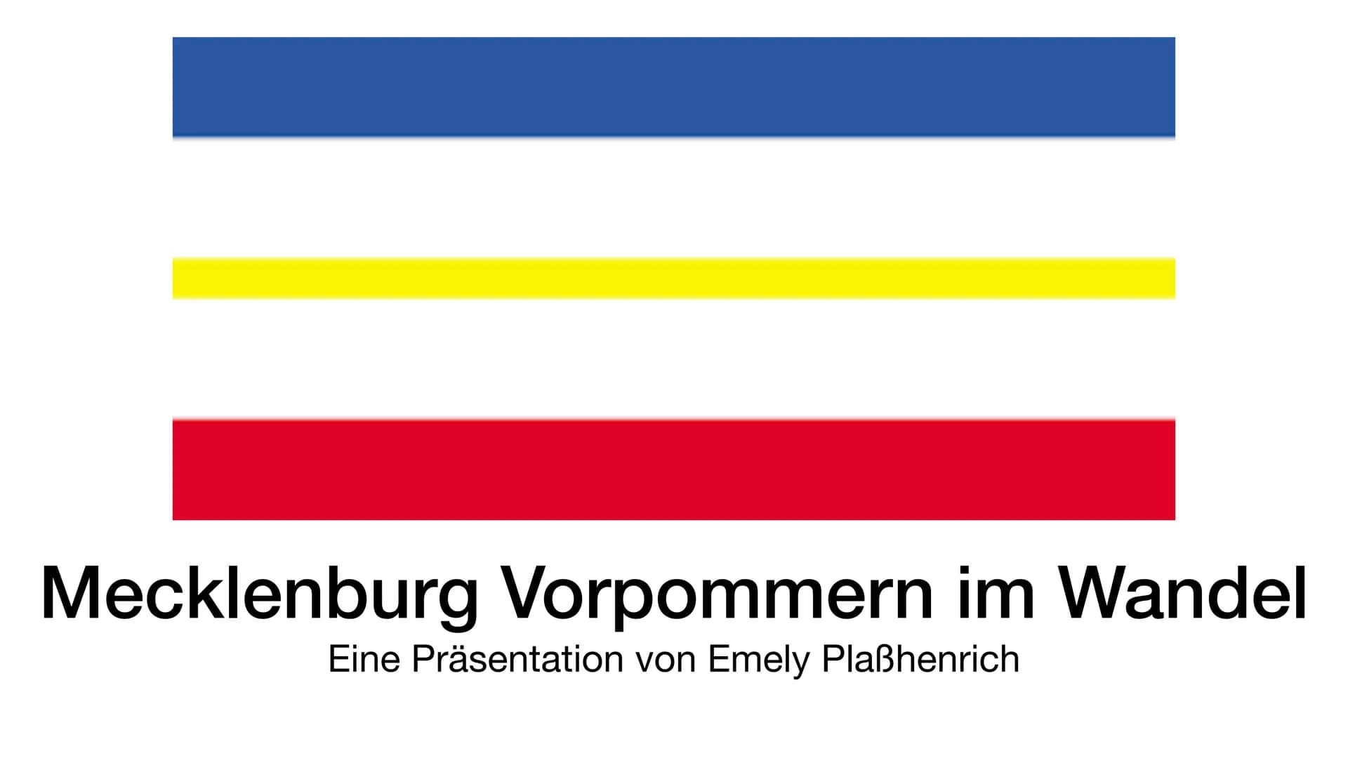 Mecklenburg Vorpommern im Wandel
Eine Präsentation von Emely Plaßhenrich # Gliederung
* Industrielle Entwicklung von 1850 bis 1945
* Industr