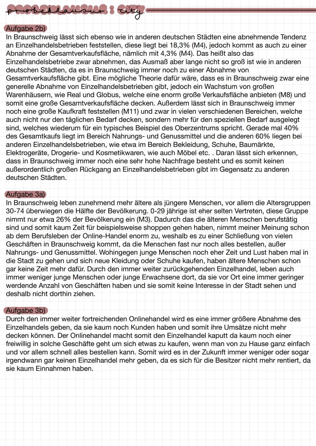 © Westermann (nach: Regionalverband Braunschweig, REHK 2018, S.23)
# AUFGABEN
Trends im deutschen Einzelhandel -
Das Beispiel Braunschweig