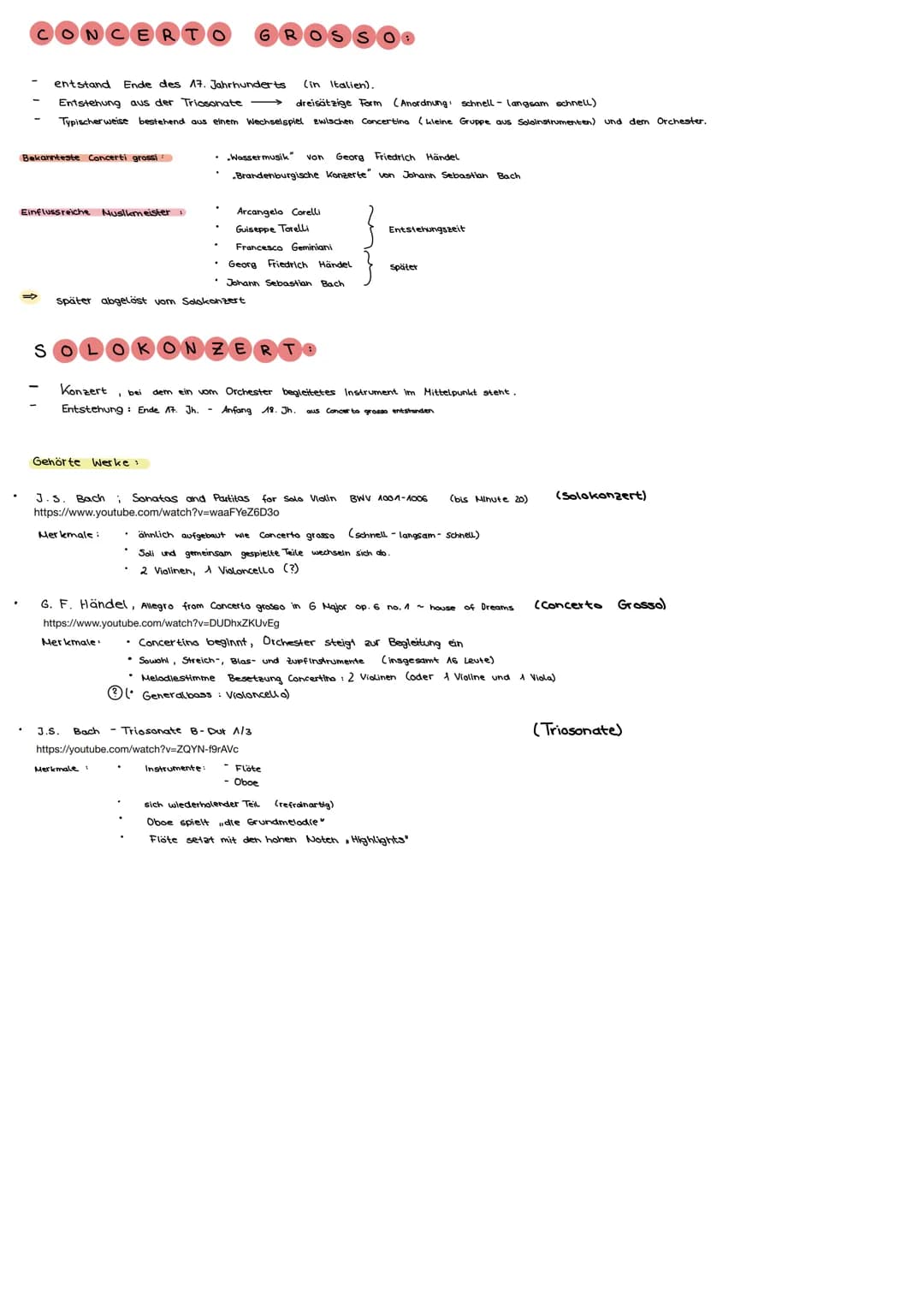 # CONCERTO GROSSO
- entstand Ende des 17. Jahrhunderts (in Italien).
- Entstehung aus der Triosonate -> dreisätzige Form (Anordnung: schnell