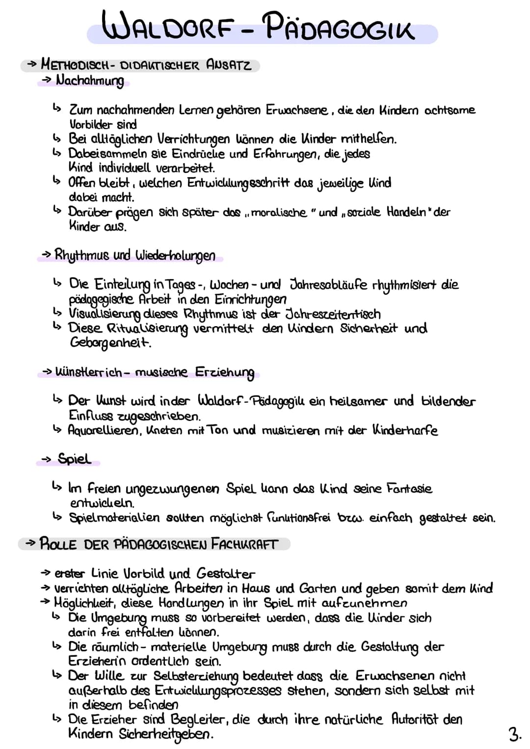# WALDORF - PÄDAGOGIK
## →BILD VOM KIND
### → Physischer Leib
↳ kann gesehen, gemessen, gewogen und angefasst werden ist aus der mineralis