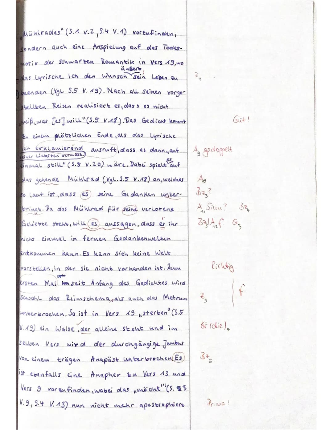 # Erwartungshorizont zur 1. Klausur: Joseph von Eichendorffs „Das zerbrochene Ringlein"
## Der Prüfling...
### ...beginnt seine Ausführung