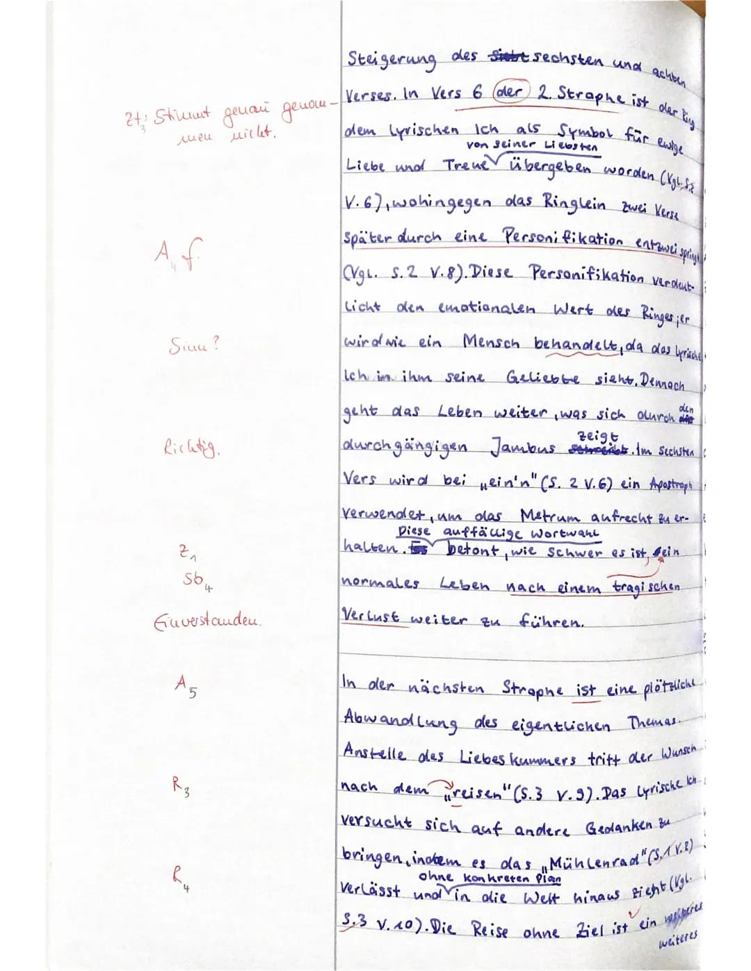 # Erwartungshorizont zur 1. Klausur: Joseph von Eichendorffs „Das zerbrochene Ringlein"
## Der Prüfling...
### ...beginnt seine Ausführung