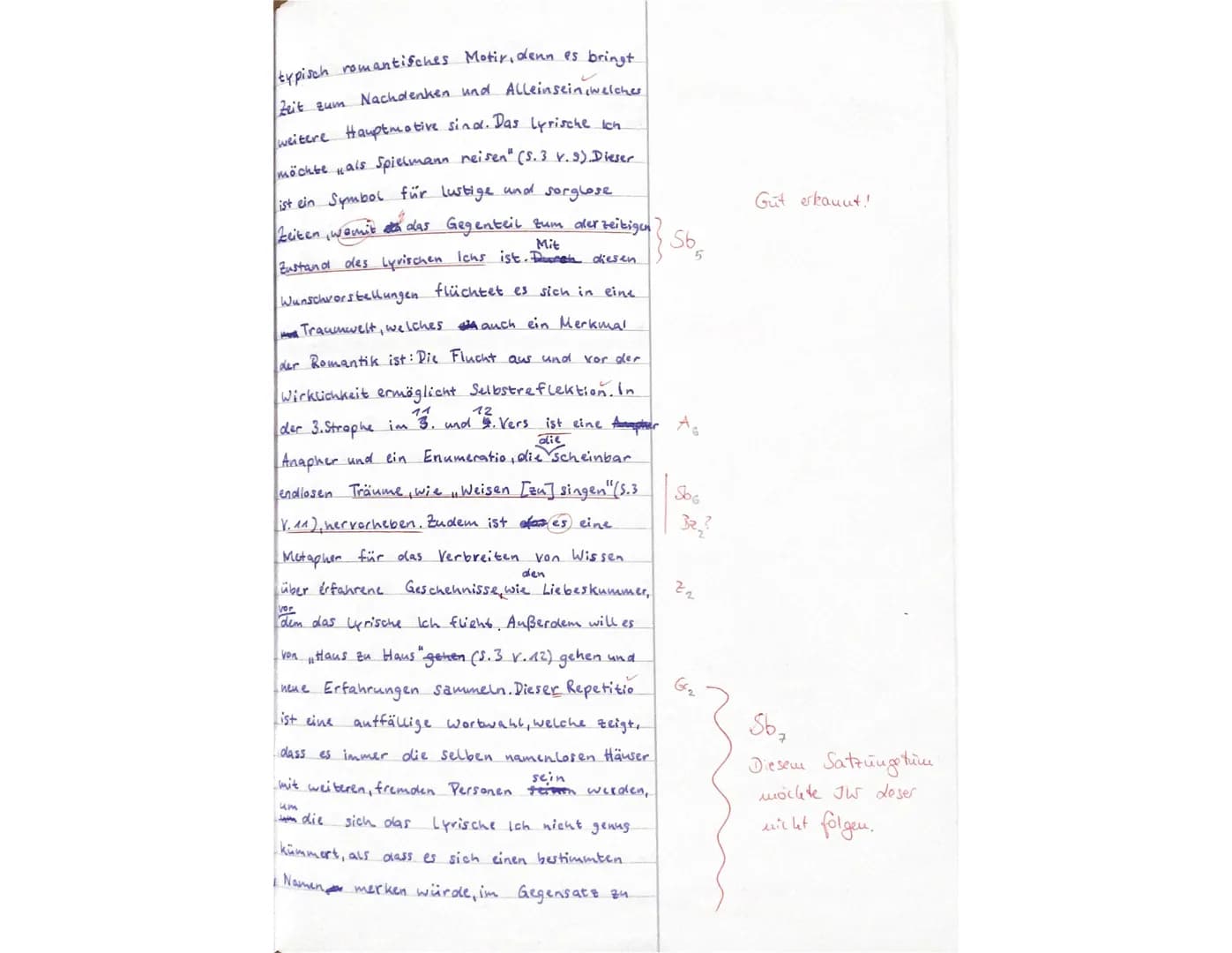 # Erwartungshorizont zur 1. Klausur: Joseph von Eichendorffs „Das zerbrochene Ringlein"
## Der Prüfling...
### ...beginnt seine Ausführung