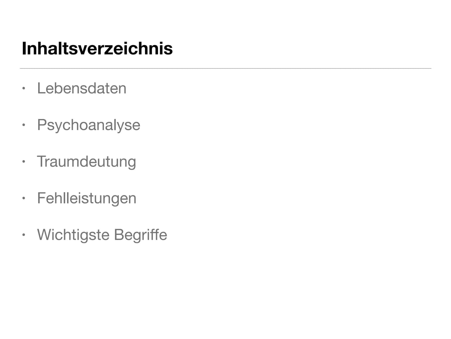 Sigmund Freud
Philosophie Q1
Herr Hargasser
Darshan Rajeswaran # Inhaltsverzeichnis
* Lebensdaten
* Psychoanalyse
* Traumdeutung
* Fehlleis