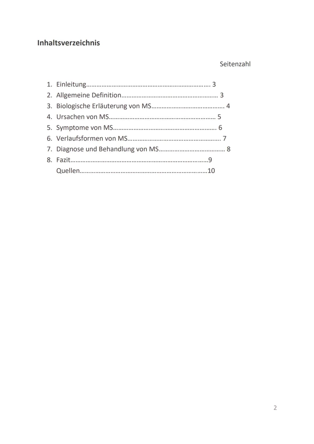 # Multiple Sklerose
Handout
## Definition
- Neurologische Autoimmunerkrankung
- Entzündliche Erkrankung des zentralen Nervensystems
## Was