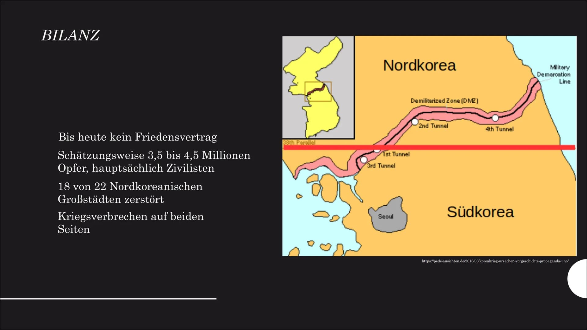 KOREA
KRIEG
1950-1953
https://www.geo.de/wissen/23070-rtkl-70-jahre-kriegsanfang-wie-der-koreakrieg-zum-kraeftemessen-der-supermaechte-wurde