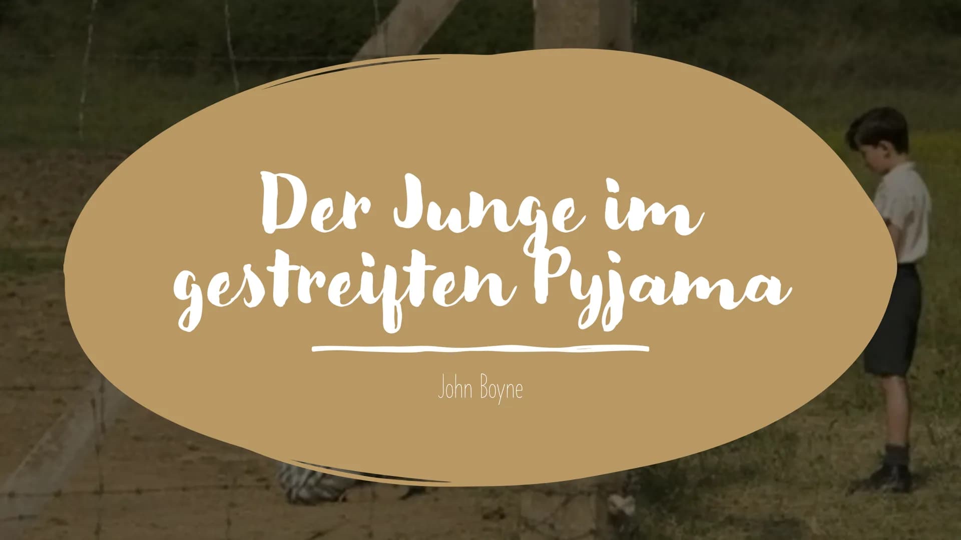 # Stichpunktzettel
1. Begrüßung
2. Gliederung vorlesen
3. Allgemeines
Der Junge im gestreiften Pyjama (Originaltitel: The Boy in the Striped