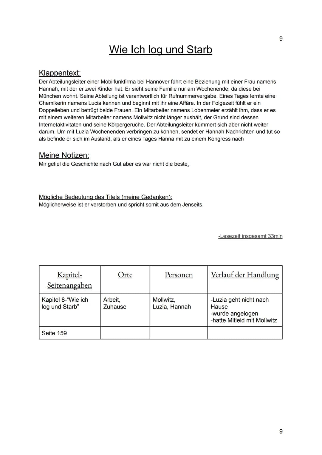 1
Deutsch-BK
11.2
Tuba Zahra Hussain
Lesetagebuch
-Ruhm-
ein Roman in neun Geschichten
von Daniel Kehlmann
Ernst Reuter Oberschule
Frau Zeid